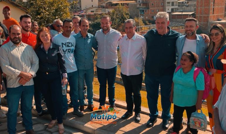 Prefeitura Municipal de Matipó faz entrega de Muro de contenção em solução mista atirantada no bairro Loteamento do Celinho.